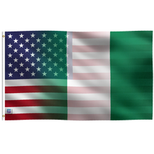 Load image into Gallery viewer, Nigerian American Hybrid Flag
