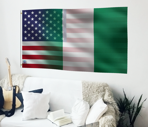 Nigerian American Hybrid Flag