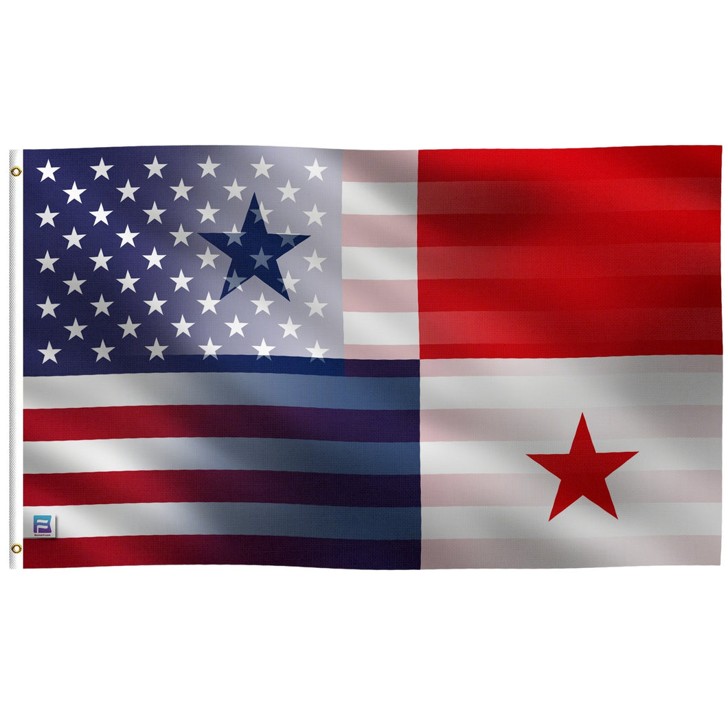 Panamanian American Hybrid Flag