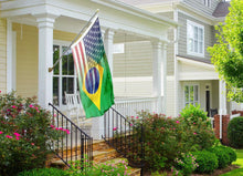 Load image into Gallery viewer, Brazilian American Hybrid Flag - Bannerfi
