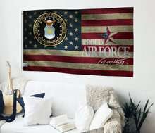 Load image into Gallery viewer, Proud U.S. Air Force Family Flag

