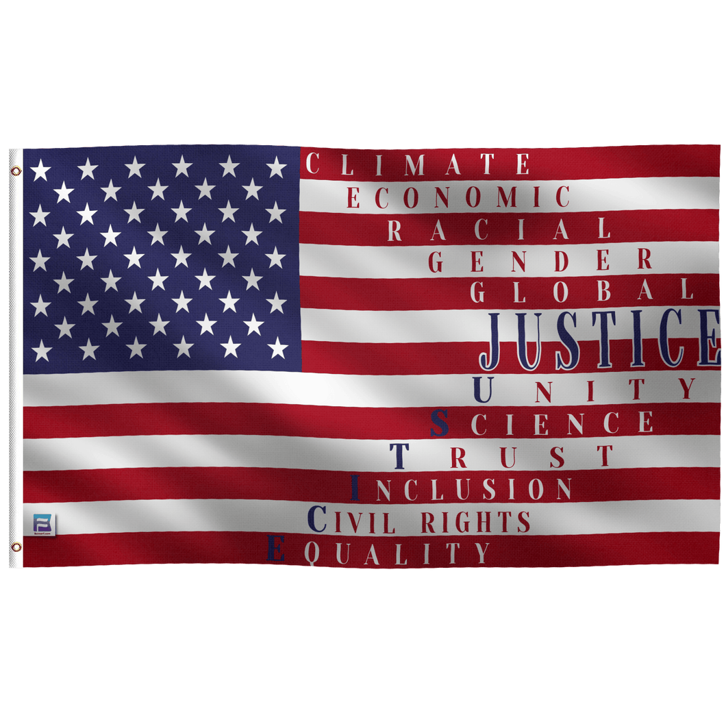 JUSTICE American Flag - Bannerfi