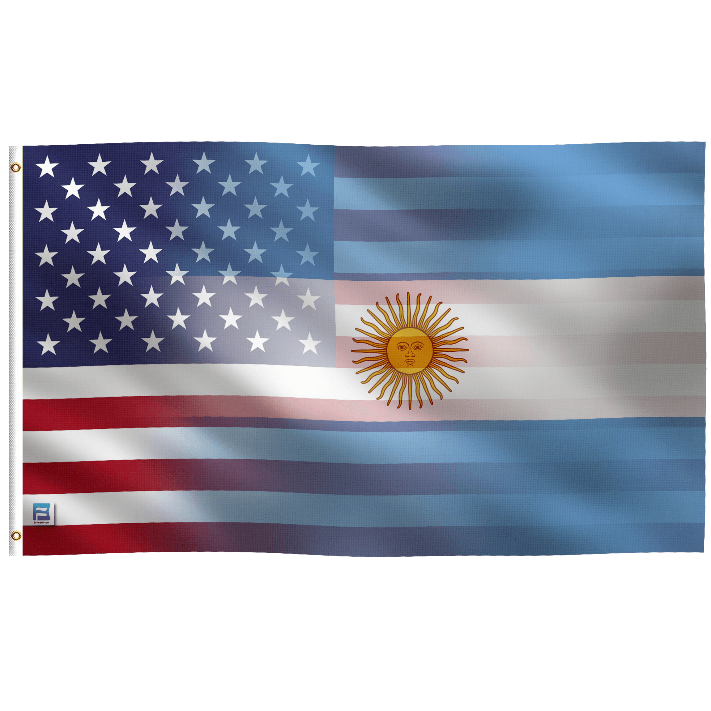 the flag of the country of argentina and America