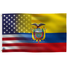 Load image into Gallery viewer, Ecuadorian American Hybrid Flag - Bannerfi
