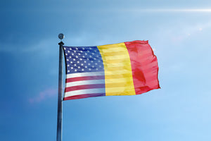 Romanian American Hybrid Flag