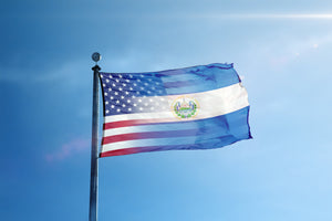 Salvadoran American Hybrid Flag