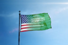 Load image into Gallery viewer, Saudi Arabian American Hybrid Flag
