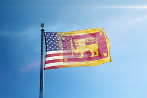 Sri Lankan American Hybrid Flag