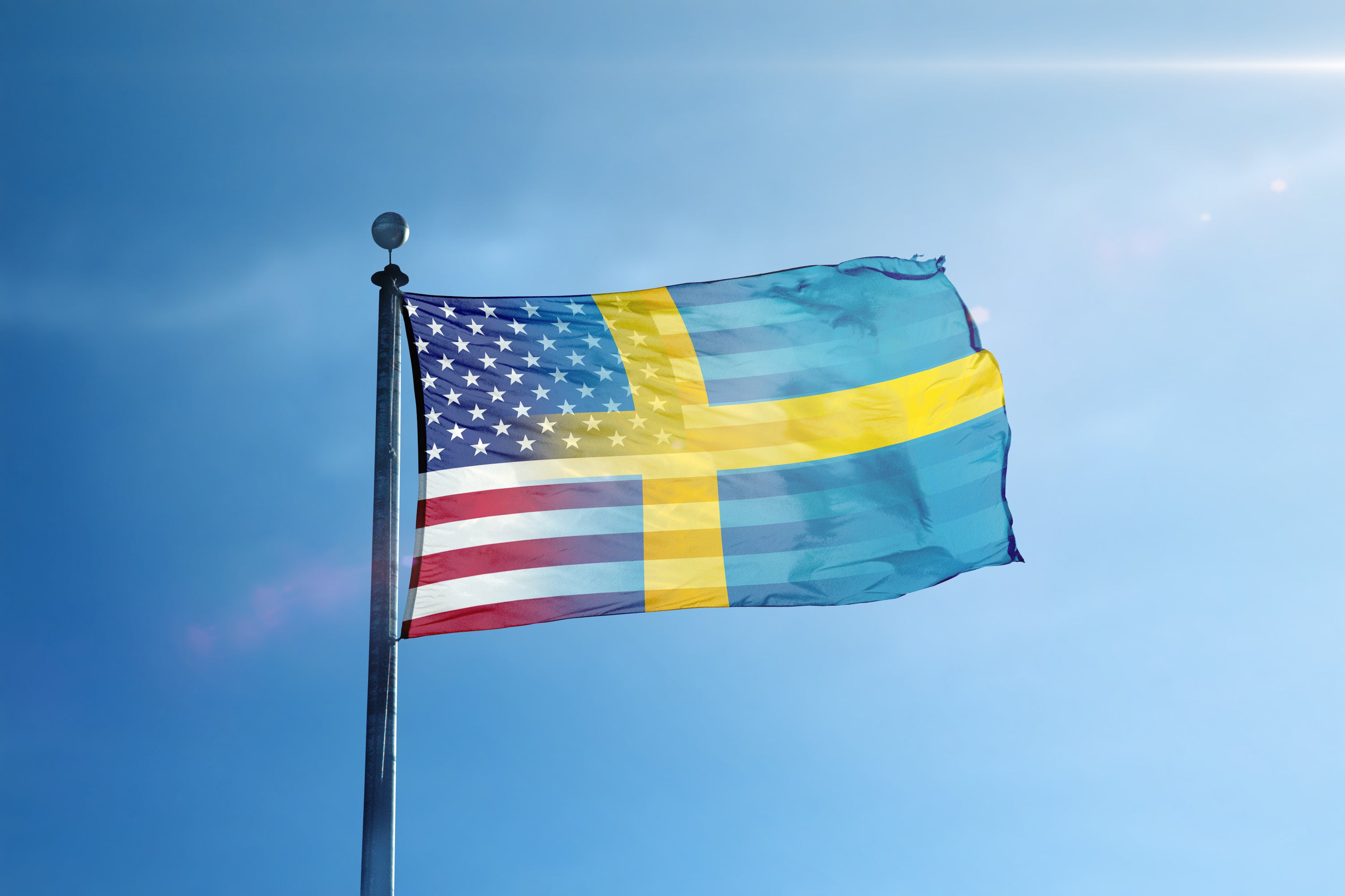 Swedish American Hybrid Flag