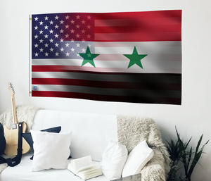 Syrian American Hybrid Flag