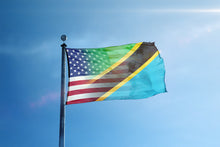 Load image into Gallery viewer, Tanzanian American Hybrid Flag
