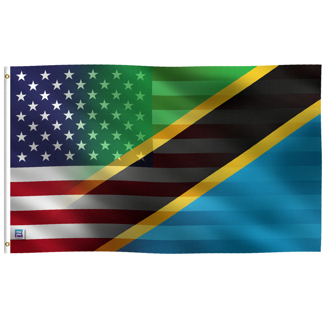 Tanzanian American Hybrid Flag