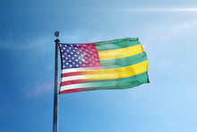 Load image into Gallery viewer, Togolese American Hybrid Flag
