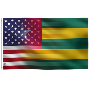 Togolese American Hybrid Flag