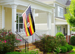 Ugandan American Hybrid Flag