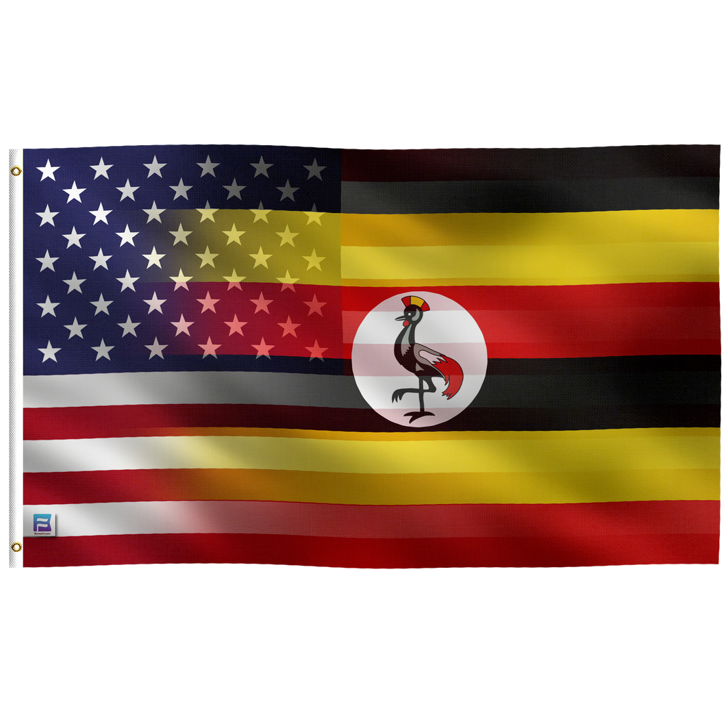 Ugandan American Hybrid Flag