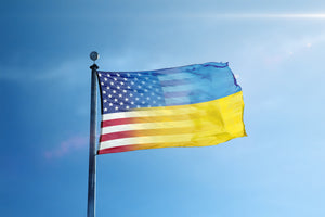 Ukrainian American Hybrid Flag