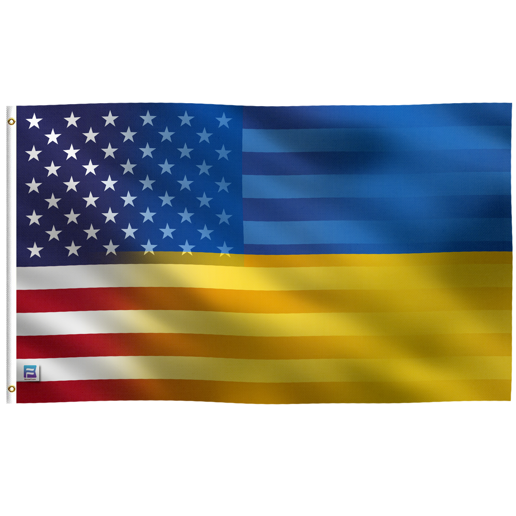 Ukrainian American Hybrid Flag