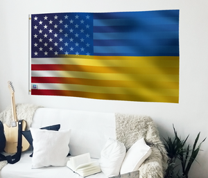 Ukrainian American Hybrid Flag