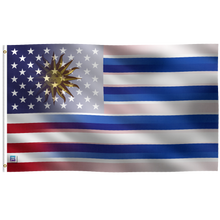 Load image into Gallery viewer, Uruguayan American Hybrid Flag
