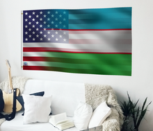 Load image into Gallery viewer, Uzbek American Hybrid Flag
