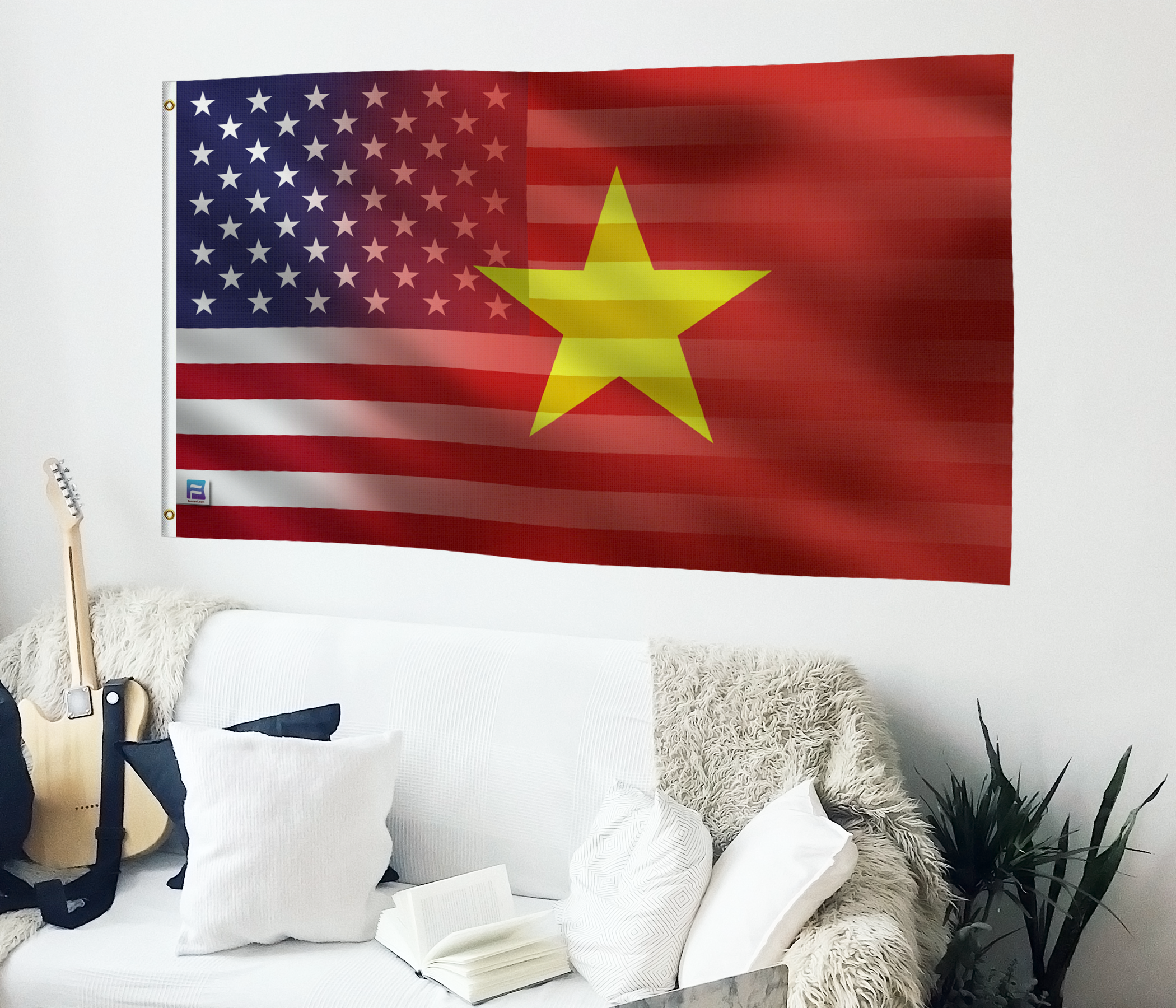 Vietnamese American Hybrid Flag